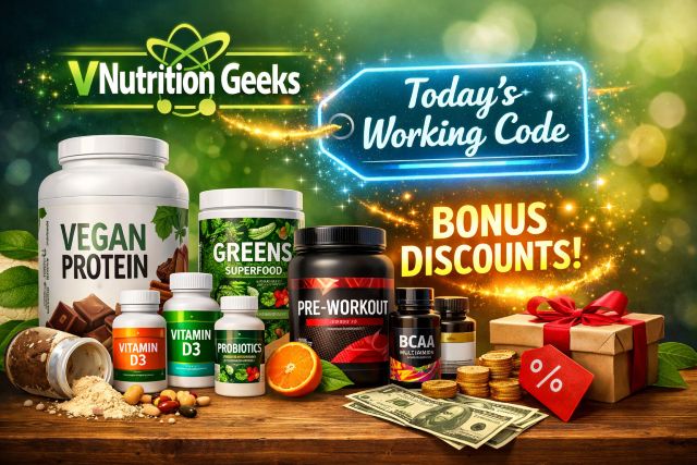 vnutrition geeks discount code: Today’s Working Code + Bonus Discounts