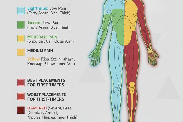 Tattoo Pain Chart: Best & Worst Placements for First-Timers