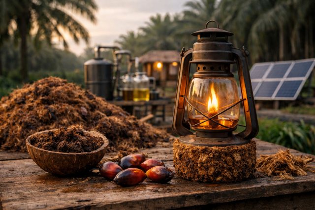 Oil Palm Lamp Project Existing: Turning Palm Oil Waste into Sustainable Light